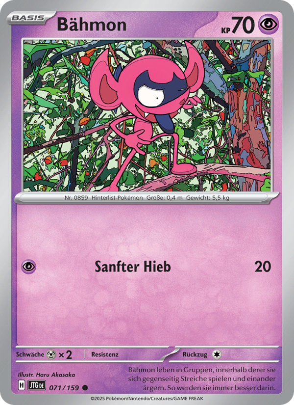 Bähmon Pokémon TCG cards
