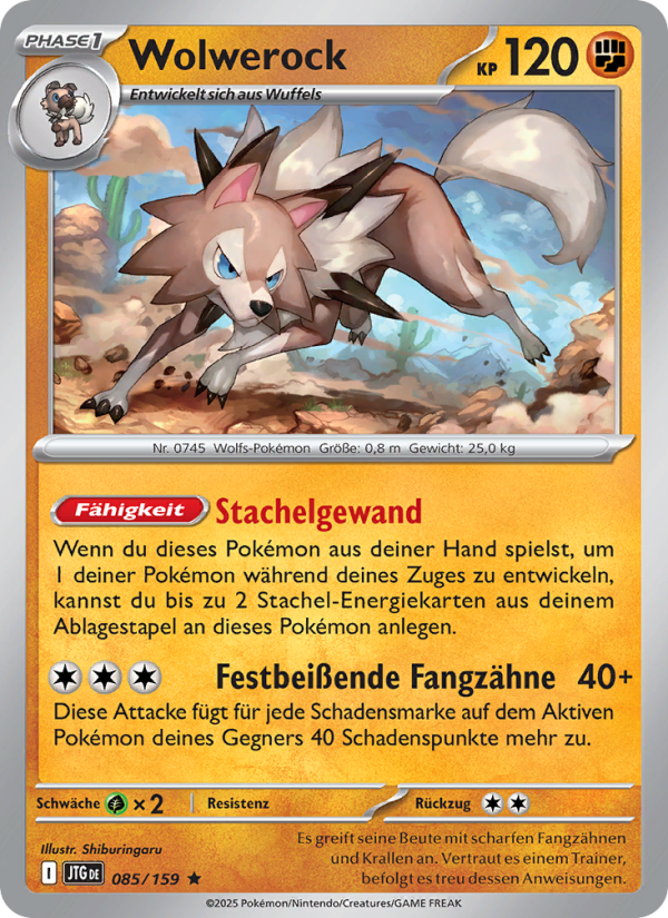 Wolwerock Pokémon TCG cards