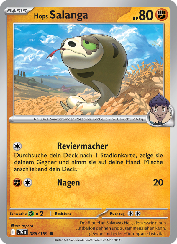 Hops Salanga 086 — Reisegefährten (German Pokémon TCG card)