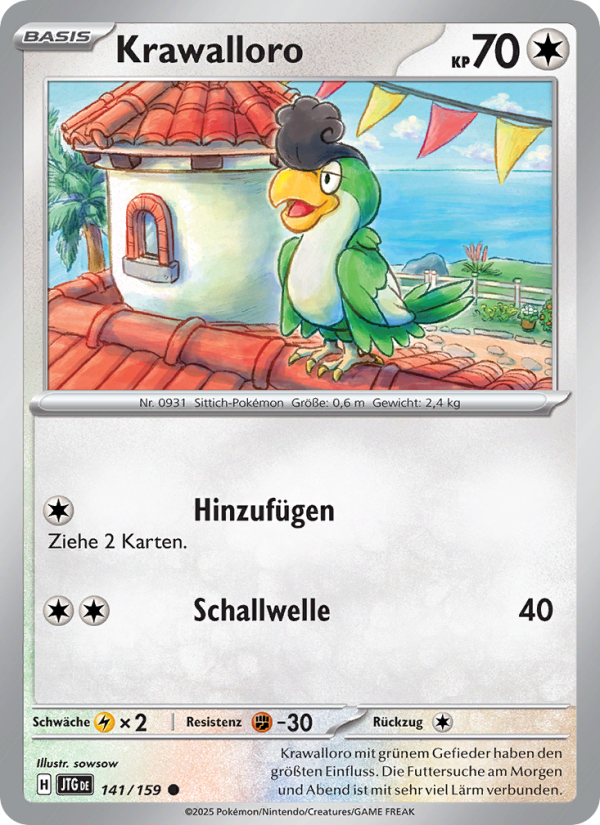 Krawalloro 141 — Reisegefährten (German Pokémon TCG card)