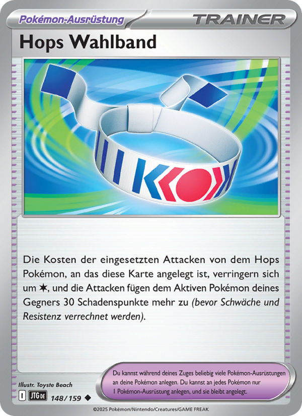 Hops Wahlband 148 — Reisegefährten (German Pokémon TCG card)