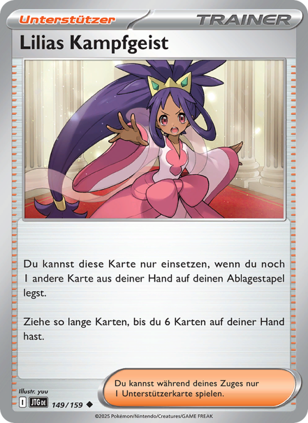 Lilias Kampfgeist 149 — Reisegefährten (German Pokémon TCG card)