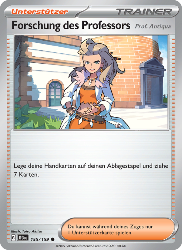 Forschung des Professors 155 — Reisegefährten (German Pokémon TCG card)