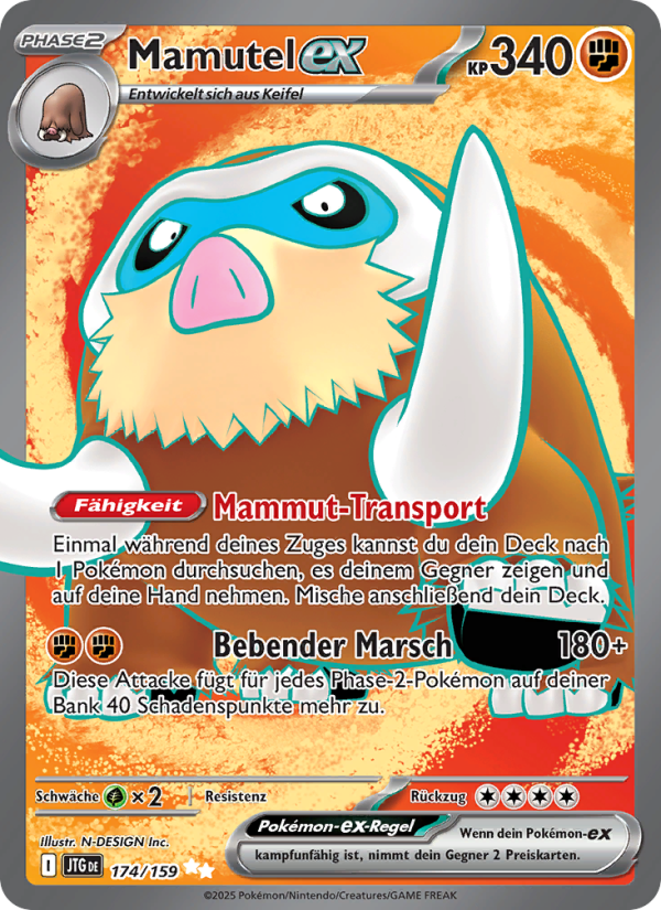 Mamutel- Pokémon TCG cards