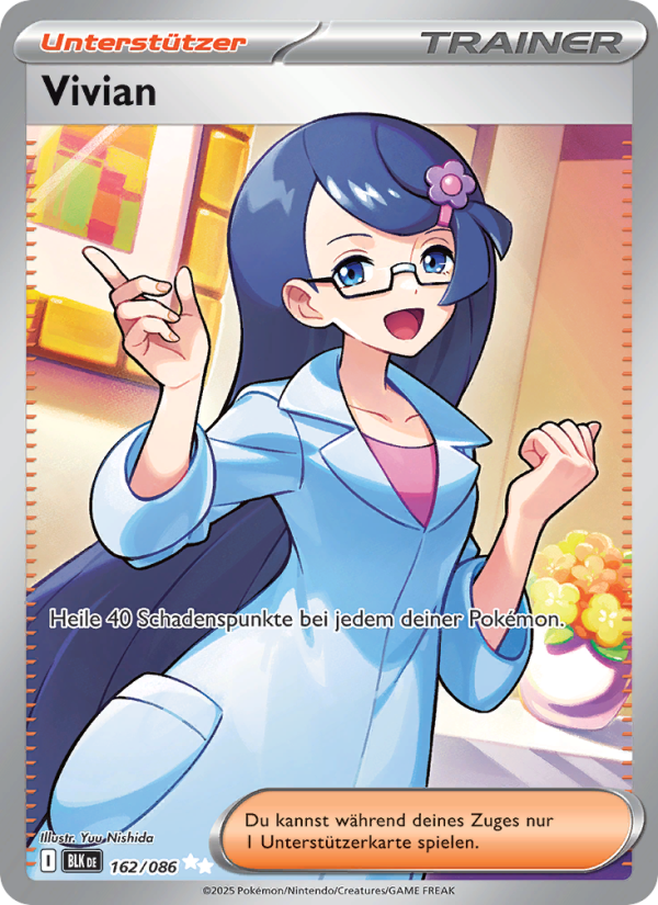 Vivian 162 — Schwarze Blitze (German Pokémon TCG card)