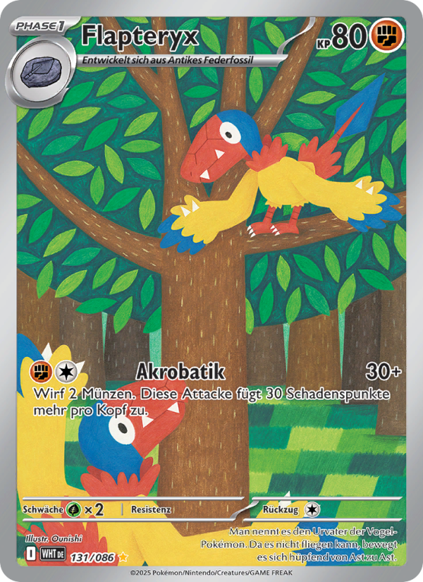 Flapteryx 131 — Weiße Flammen (German Pokémon TCG card)
