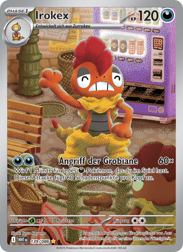 Irokex 139 — Weiße Flammen (German Pokémon TCG card)