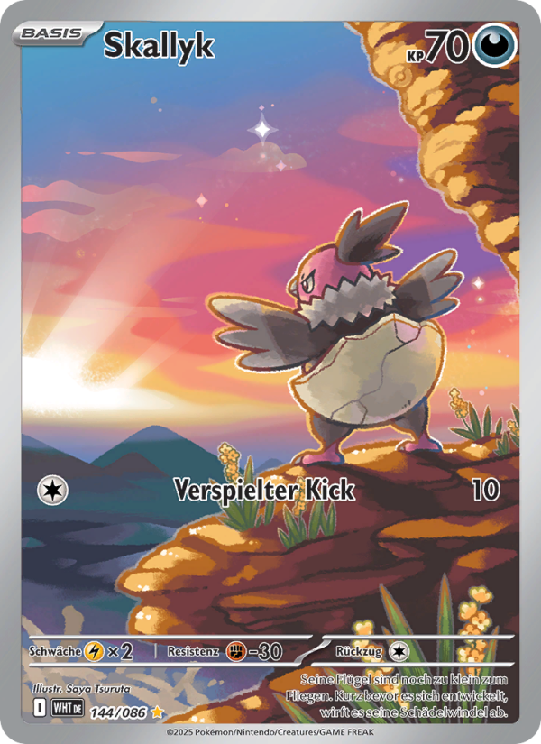 Skallyk 144 — Weiße Flammen (German Pokémon TCG card)