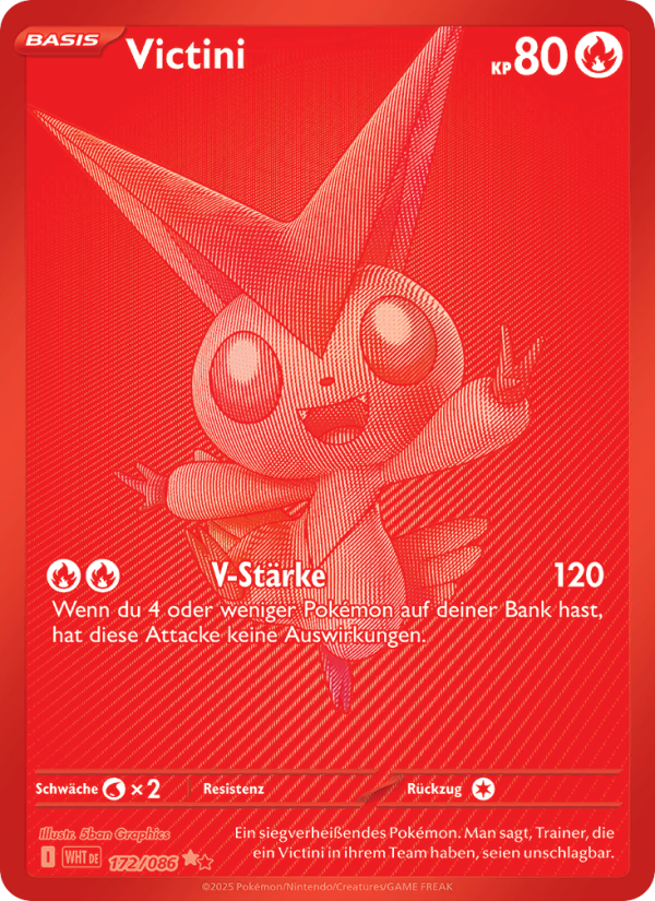Victini 172 — Weiße Flammen (German Pokémon TCG card)