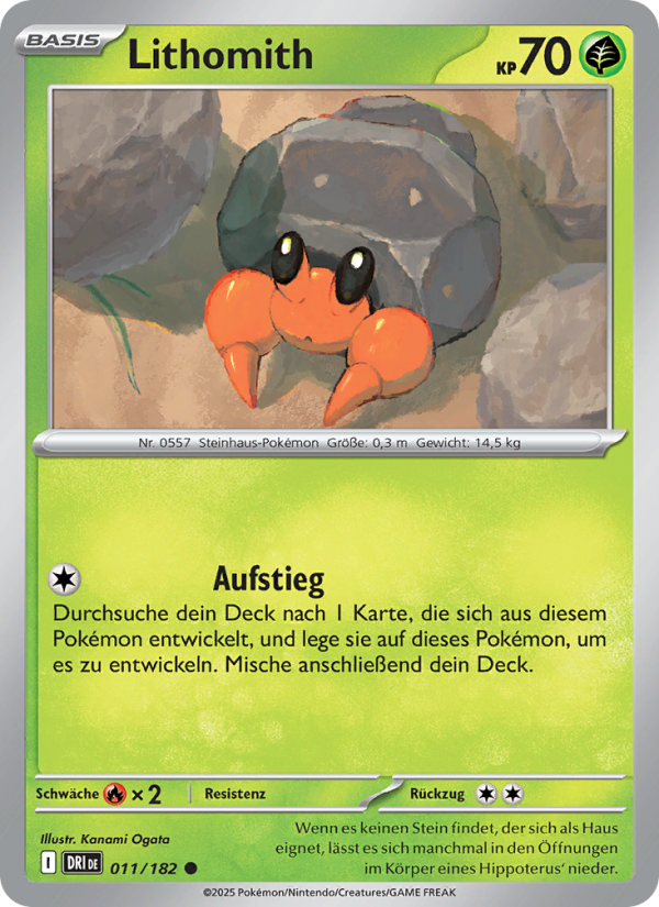 Lithomith 011 — Ewige Rivalen (German Pokémon TCG card)