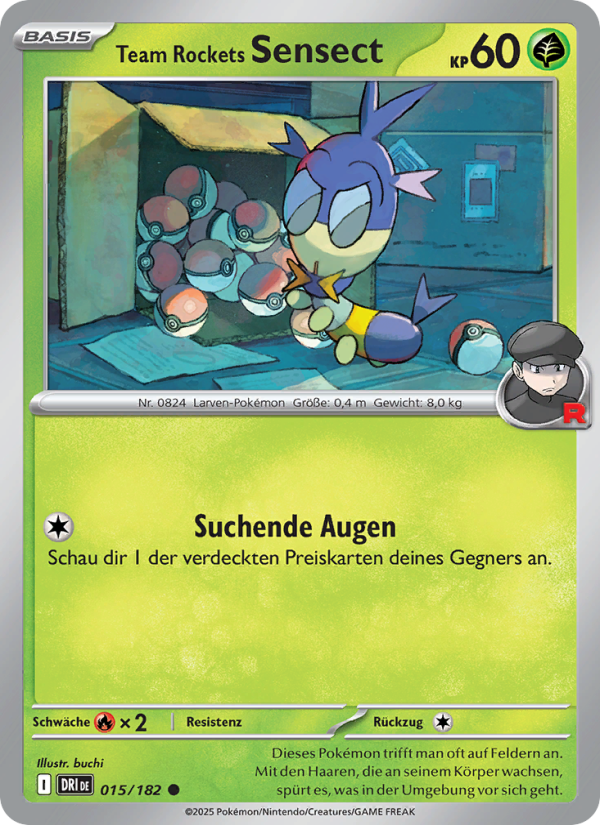 Team Rockets Sensect 015 — Ewige Rivalen (German Pokémon TCG card)