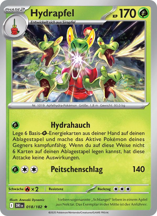Hydrapfel 018 — Ewige Rivalen (German Pokémon TCG card)