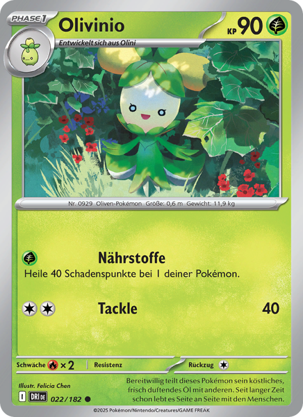 Olivinio 022 — Ewige Rivalen (German Pokémon TCG card)