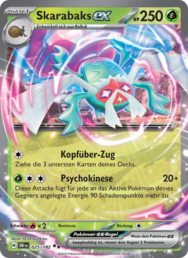 Skarabaks-ex 025 — Ewige Rivalen (German Pokémon TCG card)