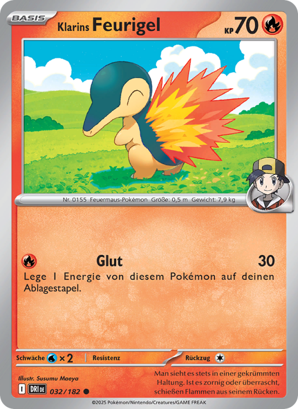 Klarins Feurigel 032 — Ewige Rivalen (German Pokémon TCG card)