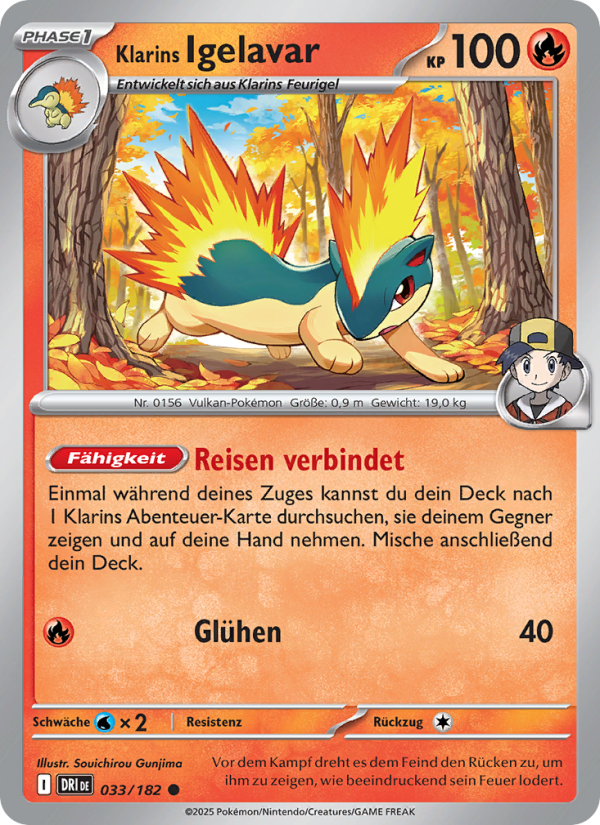 Klarins Igelavar 033 — Ewige Rivalen (German Pokémon TCG card)