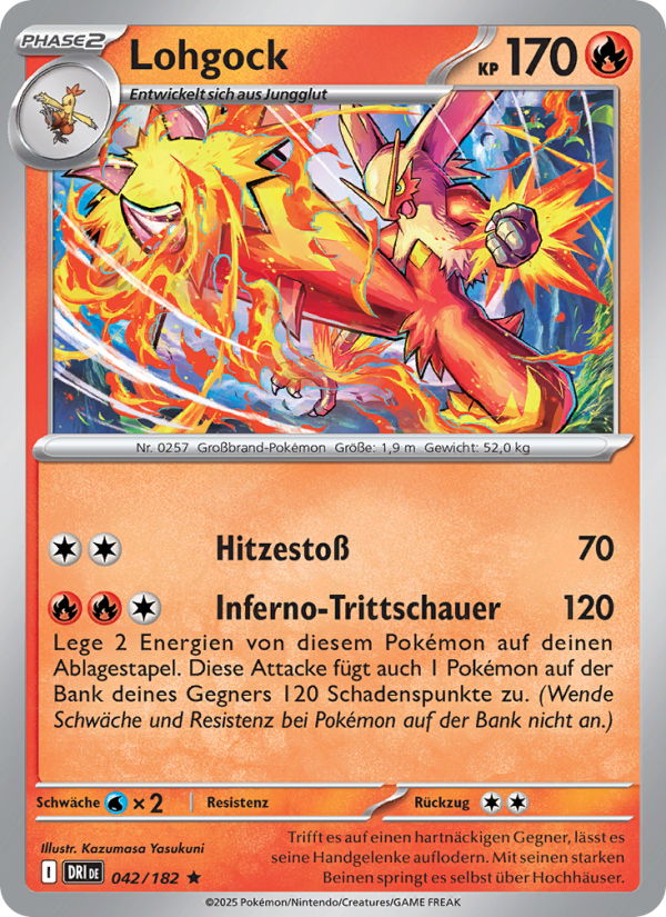 Lohgock 042 — Ewige Rivalen (German Pokémon TCG card)