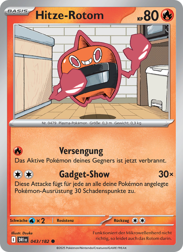 Hitze-Rotom 043 — Ewige Rivalen (German Pokémon TCG card)