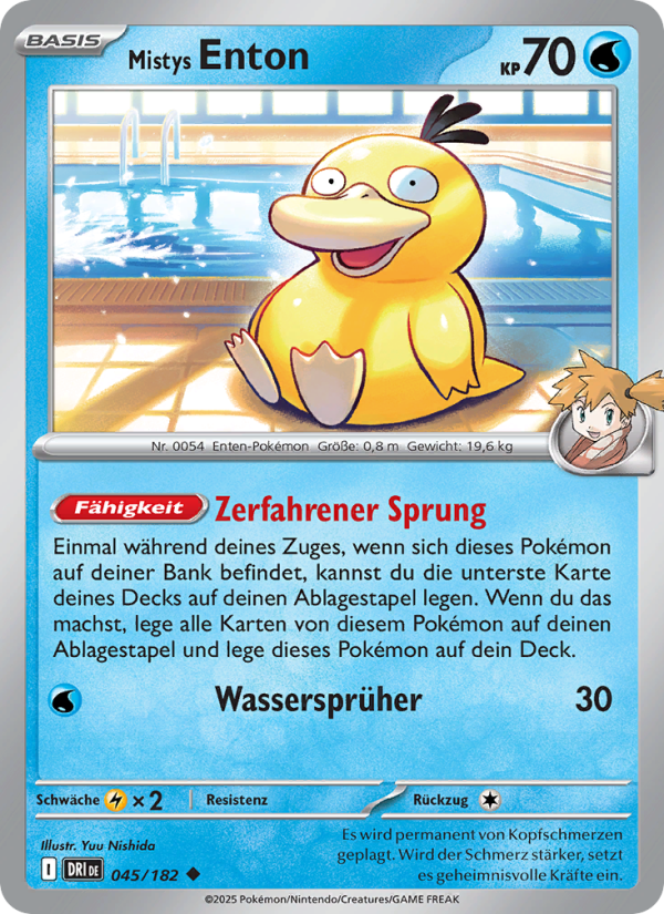 Mistys Enton 045 — Ewige Rivalen (German Pokémon TCG card)
