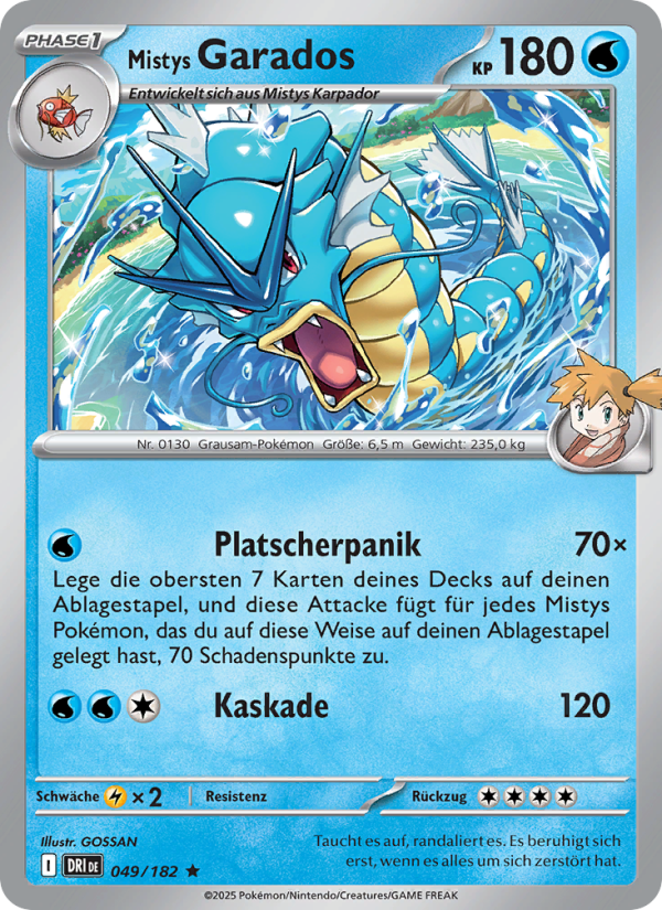 Mistys Garados 049 — Ewige Rivalen (German Pokémon TCG card)