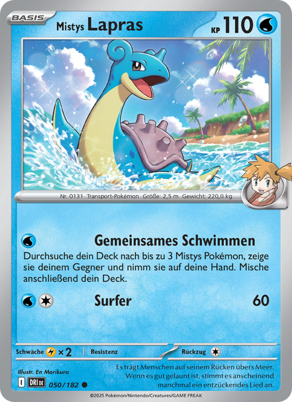 Mistys Lapras 050 — Ewige Rivalen (German Pokémon TCG card)