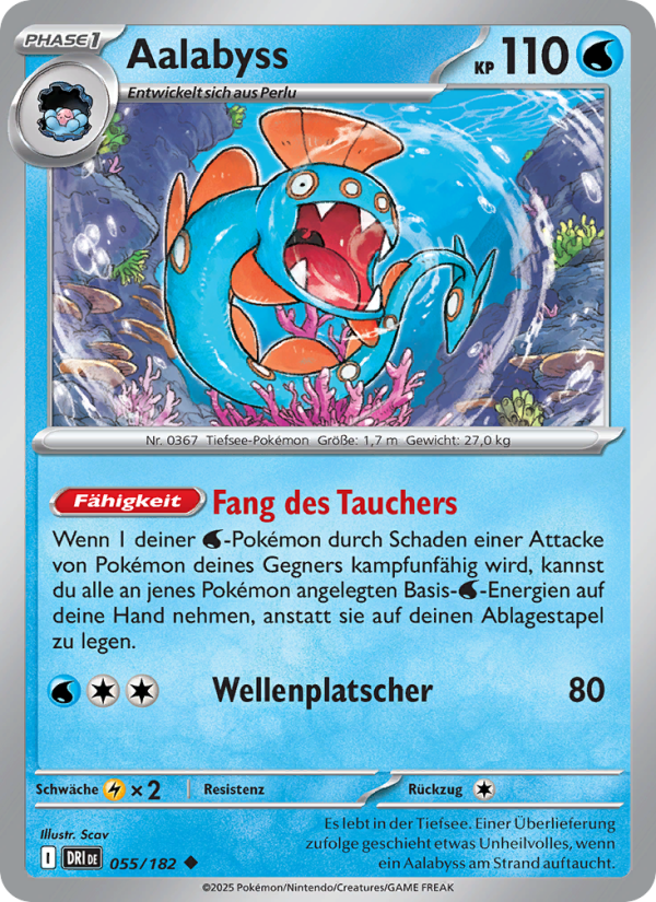 Aalabyss 055 — Ewige Rivalen (German Pokémon TCG card)