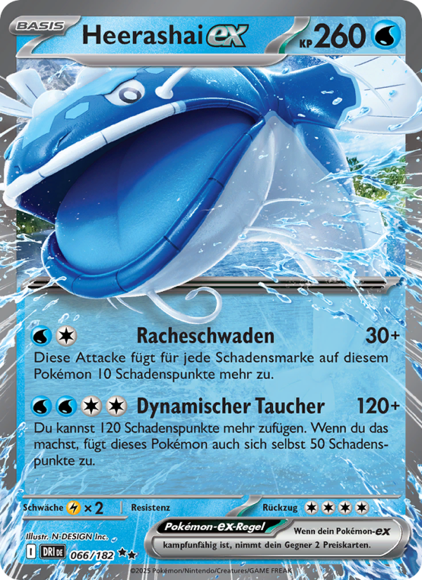 Heerashai-ex 066 — Ewige Rivalen (German Pokémon TCG card)