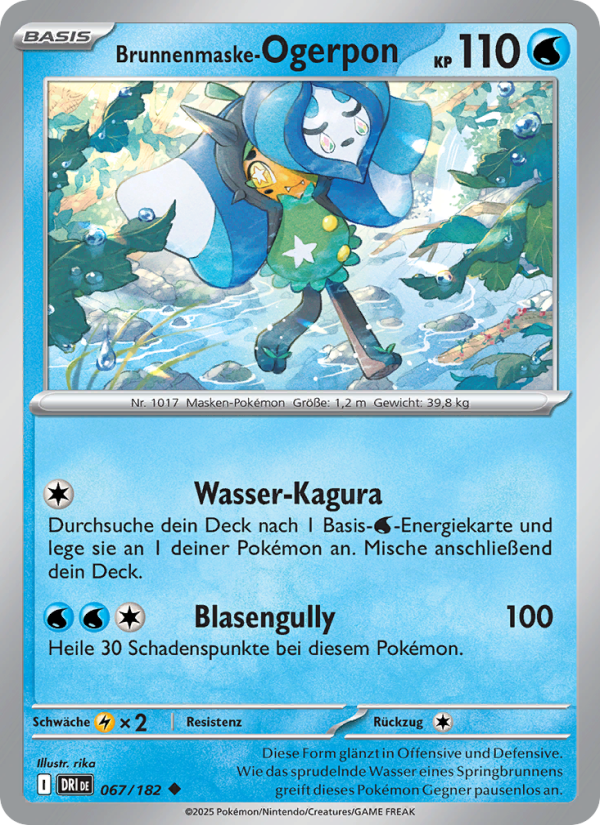 Brunnenmaske-Ogerpon 067 — Ewige Rivalen (German Pokémon TCG card)