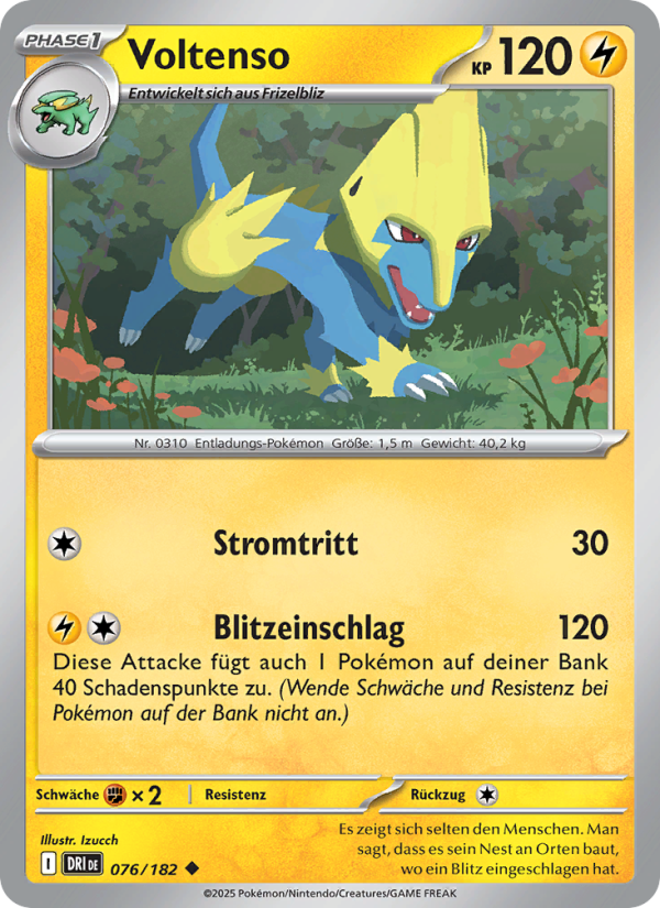Voltenso 076 — Ewige Rivalen (German Pokémon TCG card)