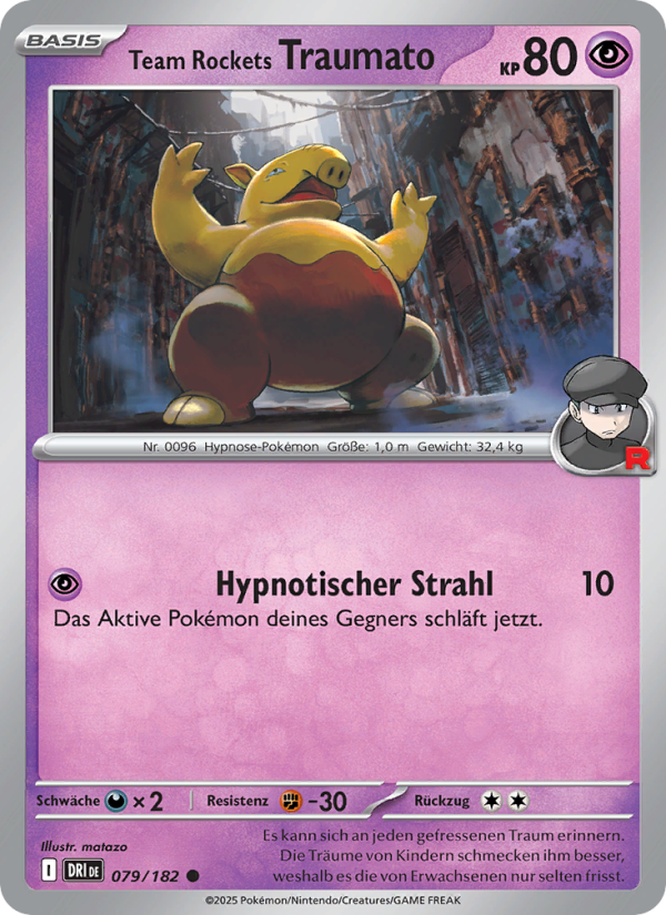 Team Rockets Traumato 079 — Ewige Rivalen (German Pokémon TCG card)