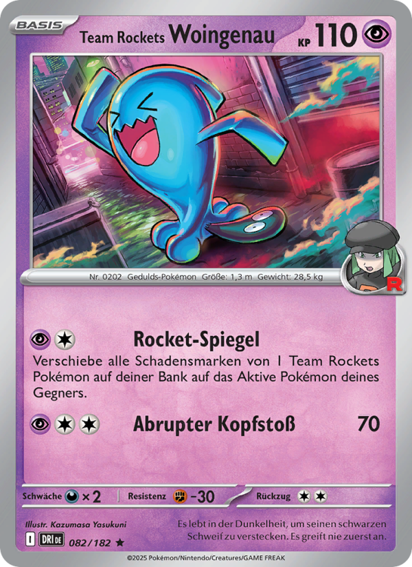 Team Rockets Woingenau 082 — Ewige Rivalen (German Pokémon TCG card)