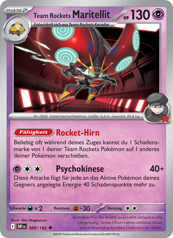 Team Rockets Maritellit 089 — Ewige Rivalen (German Pokémon TCG card)