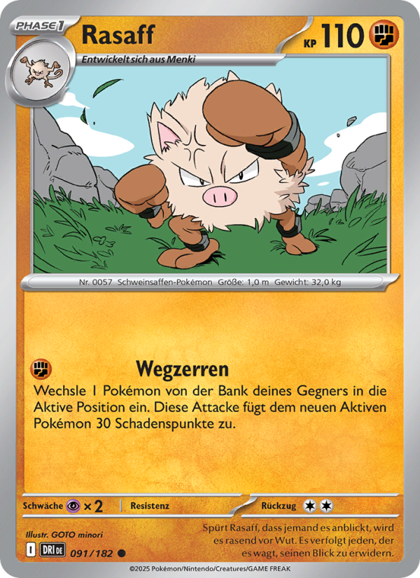 Rasaff 091 — Ewige Rivalen (German Pokémon TCG card)