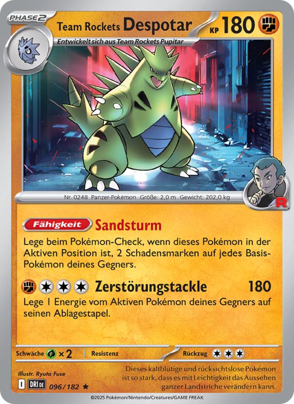 Team Rockets Despotar 096 — Ewige Rivalen (German Pokémon TCG card)