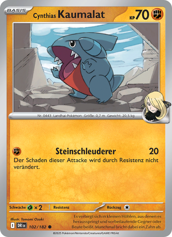 Cynthias Kaumalat 102 — Ewige Rivalen (German Pokémon TCG card)