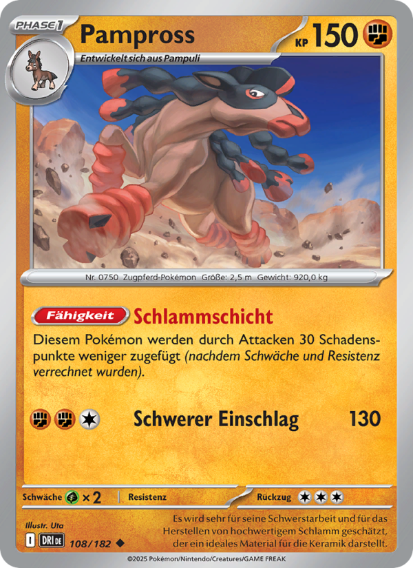 Pampross 108 — Ewige Rivalen (German Pokémon TCG card)