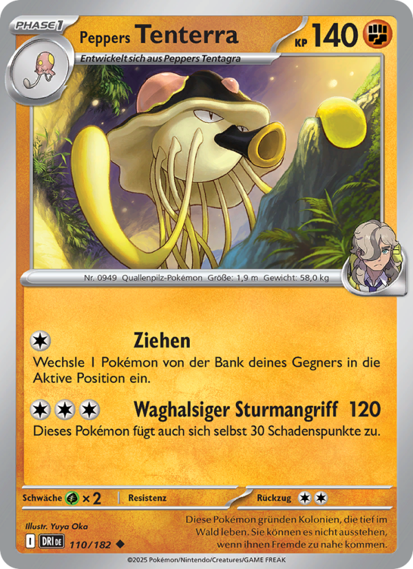 Peppers Tenterra 110 — Ewige Rivalen (German Pokémon TCG card)