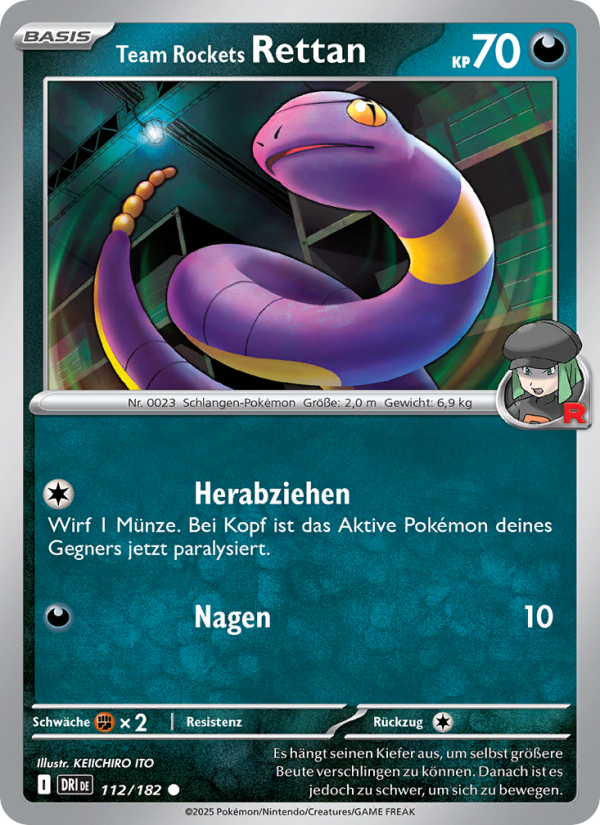 Team Rockets Rettan 112 — Ewige Rivalen (German Pokémon TCG card)