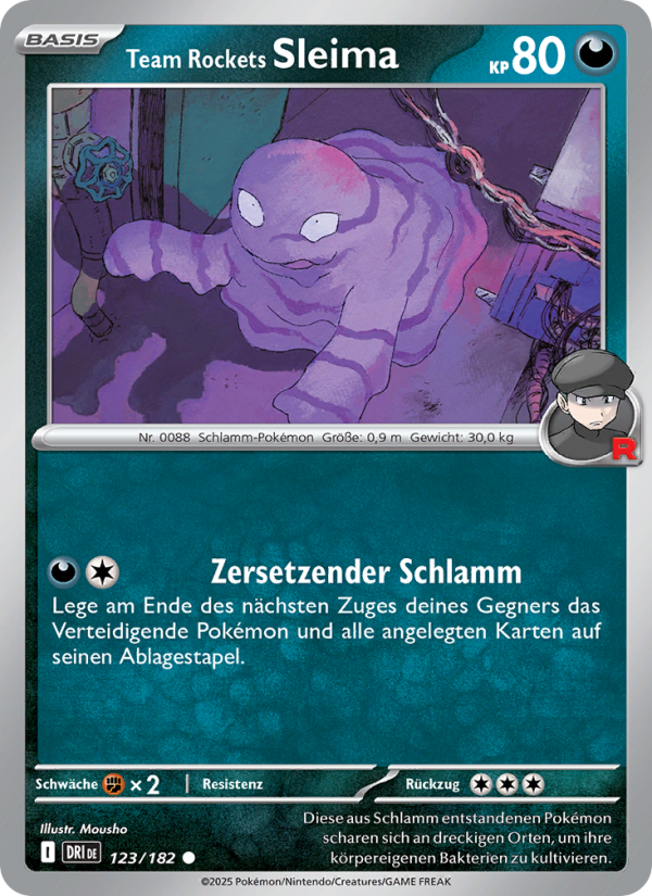 Team Rockets Sleima 123 — Ewige Rivalen (German Pokémon TCG card)