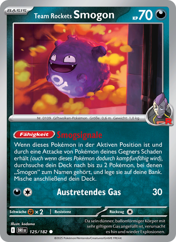 Team Rockets Smogon 125 — Ewige Rivalen (German Pokémon TCG card)