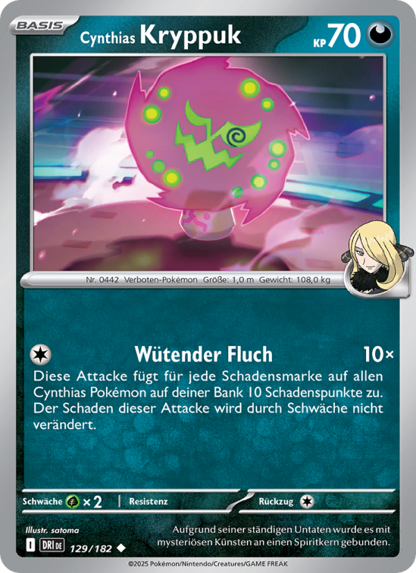 Cynthias Kryppuk 129 — Ewige Rivalen (German Pokémon TCG card)