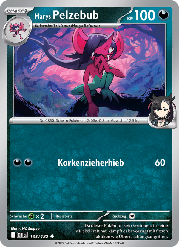 Marys Pelzebub 135 — Ewige Rivalen (German Pokémon TCG card)