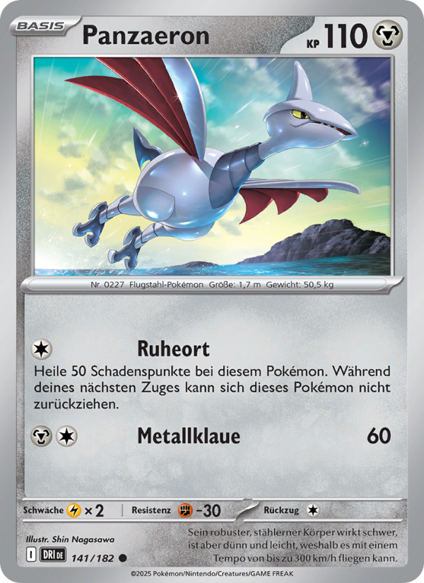 Panzaeron 141 — Ewige Rivalen (German Pokémon TCG card)