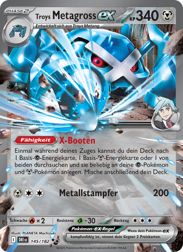 Troys Metagross-ex 145 — Ewige Rivalen (German Pokémon TCG card)