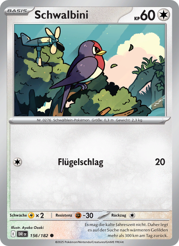 Schwalbini 156 — Ewige Rivalen (German Pokémon TCG card)