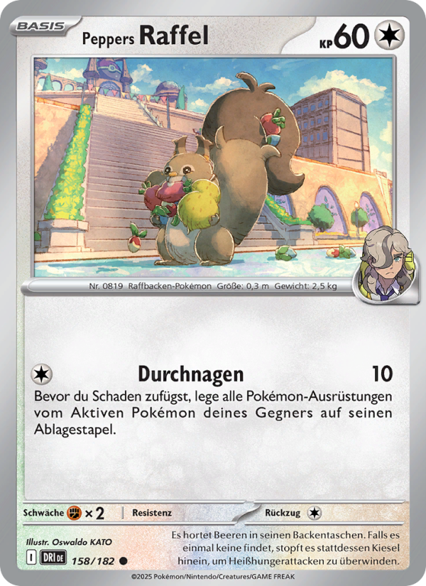 Peppers Raffel 158 — Ewige Rivalen (German Pokémon TCG card)
