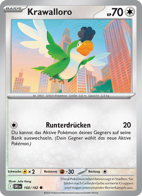 Krawalloro 160 — Ewige Rivalen (German Pokémon TCG card)