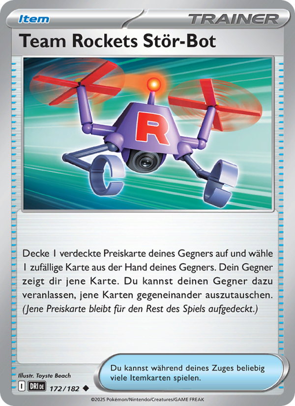 Team Rockets Stör-Bot 172 — Ewige Rivalen (German Pokémon TCG card)