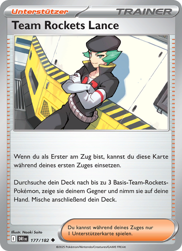 Team Rockets Lance 177 — Ewige Rivalen (German Pokémon TCG card)