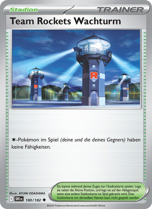 Team Rockets Wachturm 180 — Ewige Rivalen (German Pokémon TCG card)